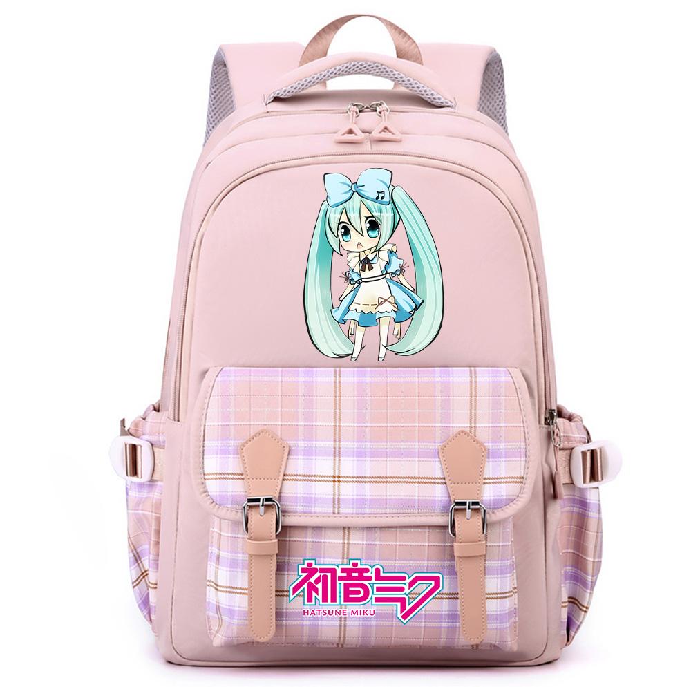 Anime Hatsune Miku Printed Large Capacity Backpack for Teenger Student Girl Boy Schoolbag Bookbag Women Waterproof Travel Bag Bookbag Mochila Gift