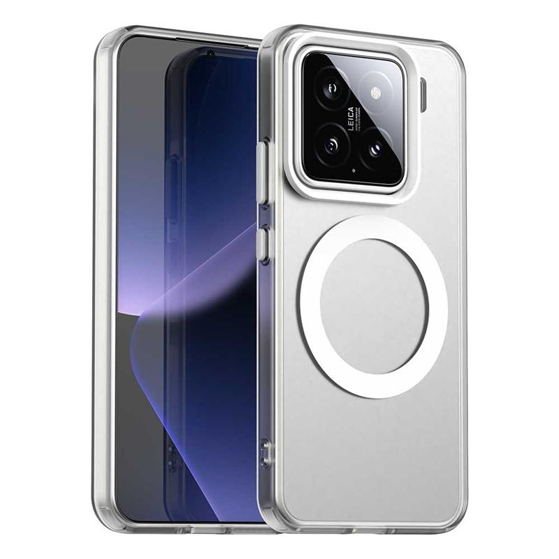 

Magnetic Adsorption Wireless Charge Clear Case For Xiaomi 15 Transparent Back Case For Xiaomi 15 Case For Xiaomi 15 6.36 inch For Xiaomi 15 белый