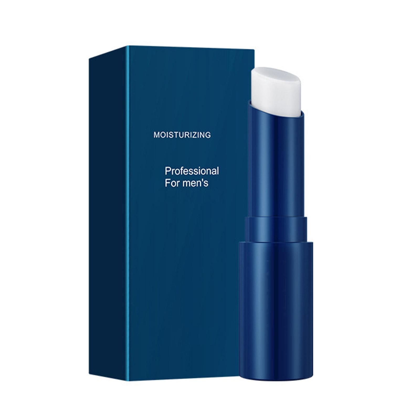 

1 шт. Мужской бальзам для губ для сухих губ Увлажняющий и питательный Легкий Долговечный Увлажняющий уход за губами Незаменимая ежедневная защита губ One Size синий