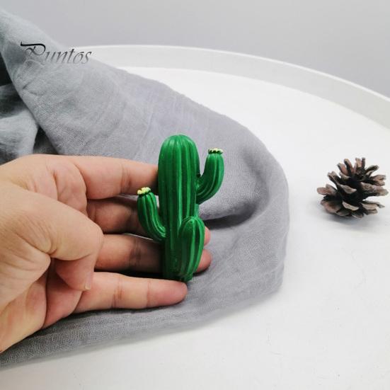 Heavy Duty Sticky Hangers Cute Cactus Adhesive Hook, Nail-Free Resin Strong Load-Bearing Hanger, Multi Purpose Wall Mount Organizer for Kitchen Towels