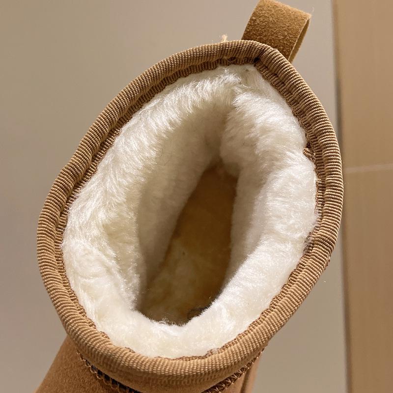 2023 Damen Winter Schneestiefel mit dicker Sohle und Plus-Samt - Koreanischer Stil Lässige Kurze Stiefel