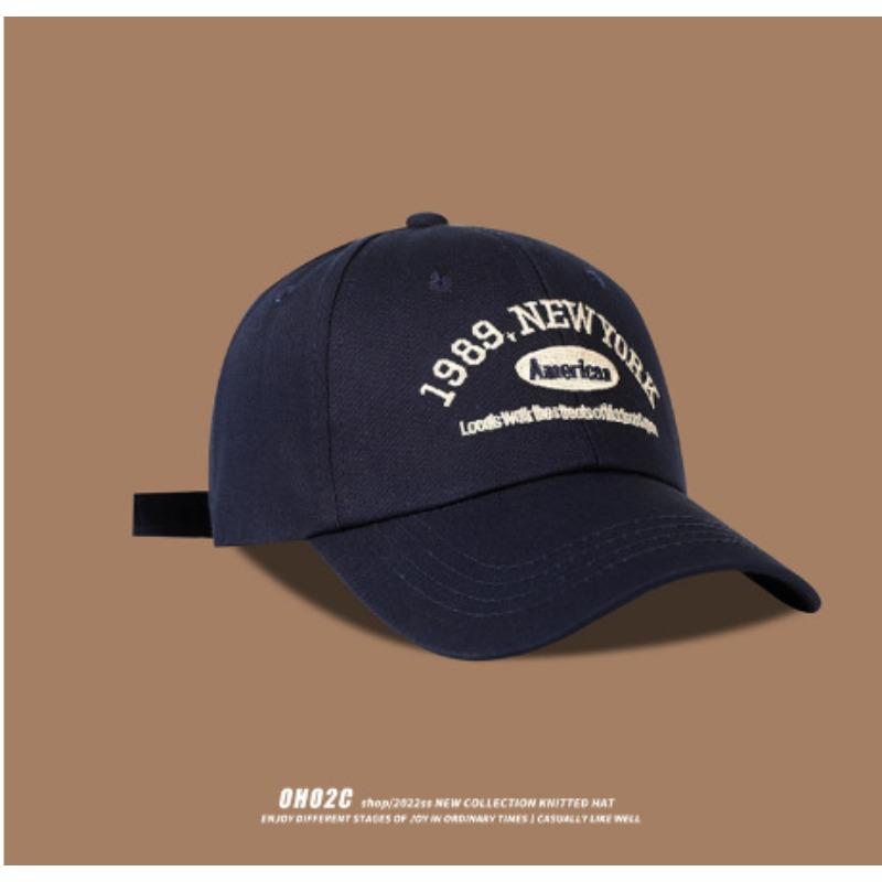 

Letter cap Children s embroidery baseball cap Tide casual versatile face small visor men Adjustable темно-синий