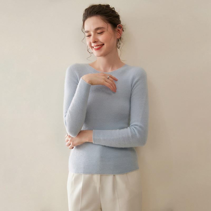 Herfst & Winter Dames 100% Kasjmier Ronde Hals Los Gebreide Pullover Trui