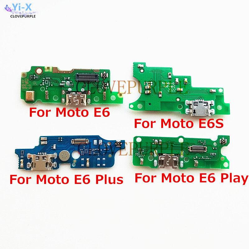 

1 шт. новая USB-док-станция для зарядки, разъем порта, гибкий кабель для Motorola Moto E6S E6 Plus Play, запасные части