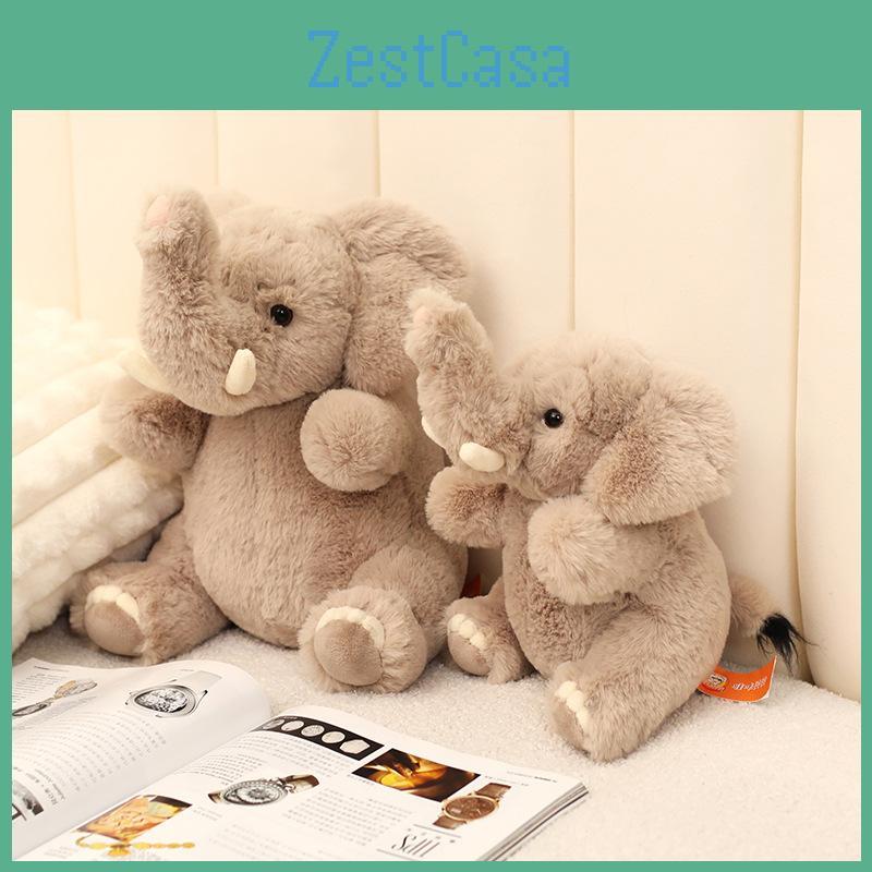 Realistic Elephant Plush Toy Cute Stuffed Animal Companion Ideal For Children Decoration And