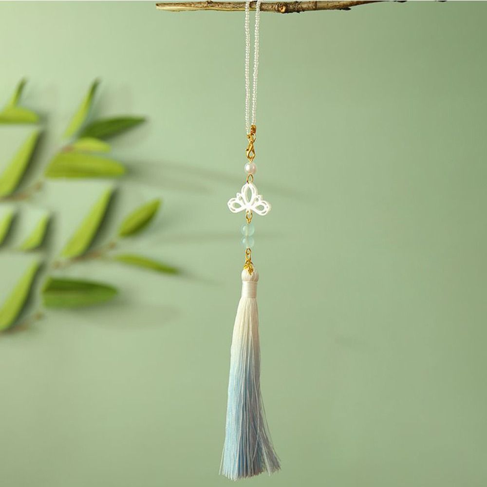 Flower Long Tassel Women Hanfu Ornament Cheongsam Accessory Chinese Style Brooch Fashion Jewelry