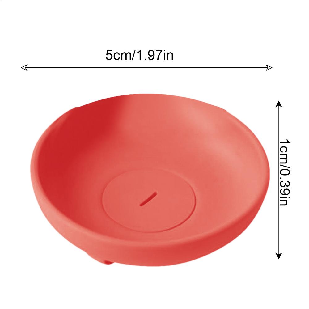 Drip Free Popsicle Holder Silicone Freeze Ice Popsicle Holders Reusable Anti-drip Tray Portable Popsicle Protector красный