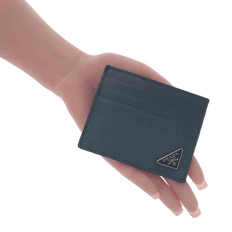 Prada 2MC223_QHH_F077U Card Case green/SMERALDO Safiano Mens