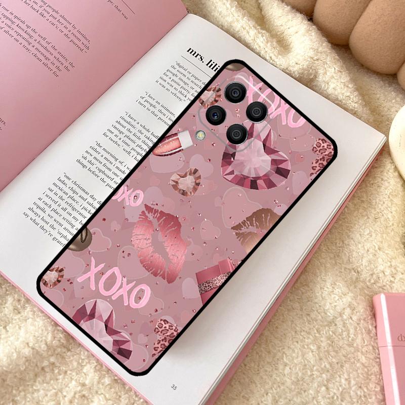 Love Rose Gold Style Case For Samsung Galaxy M31 M13 M11 M12 M14 M15 M06 M16 M36 M56 M53 M32 M52 M35 M55 M34 M54