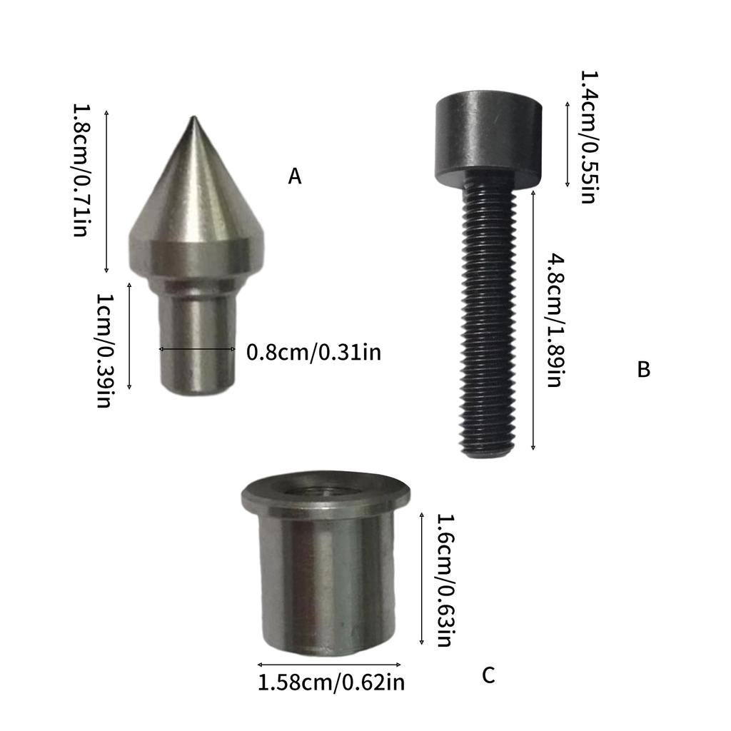 Professional Stainless Steel Lathe Tailstock Accessories and Alloy Chuck Adapters 8mm Shank High Precision Lathe Tool