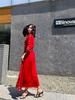 Ethnic Embroidered V-Neck Cotton Linen Dress, Fairy Style with Tie-Up and Swing, Perfect for Travel and Photos - Style 636