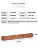 Ceramic Tools: Wooden Textured Clay Roller Set with 5 Patterned Styles for Clay Sculpture.