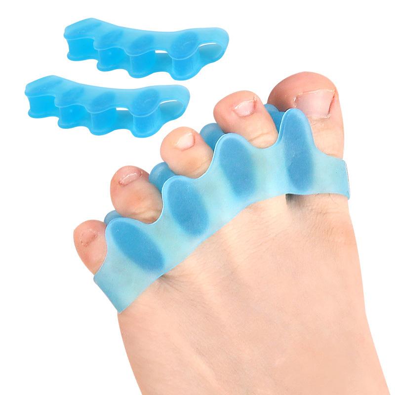 

1PAIR big toe valgus orthosis overlapping toe splitter thumb valgus care orthosis toe splitter protector kids' version синій