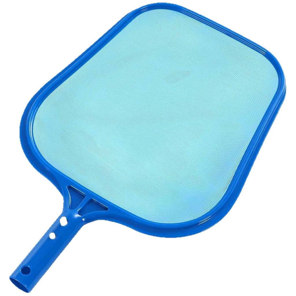 Complete Outdoor Swimming Pool Cleaning Set with Skimmer and Scoop Net for Families.