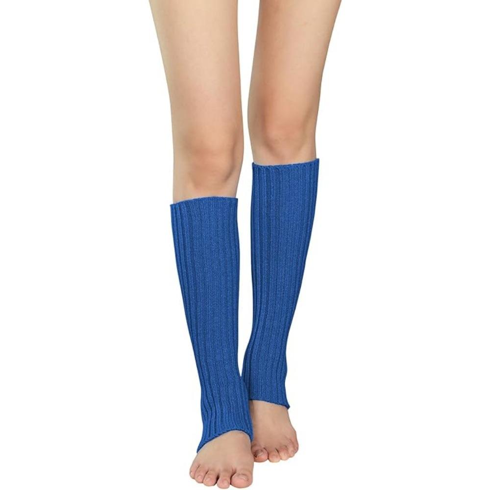 

Женские зимние теплые носки Неоновые вязаные гетры Ребристые яркие цветные носки без стопы Гетры разноцветные Один размер 1pcs