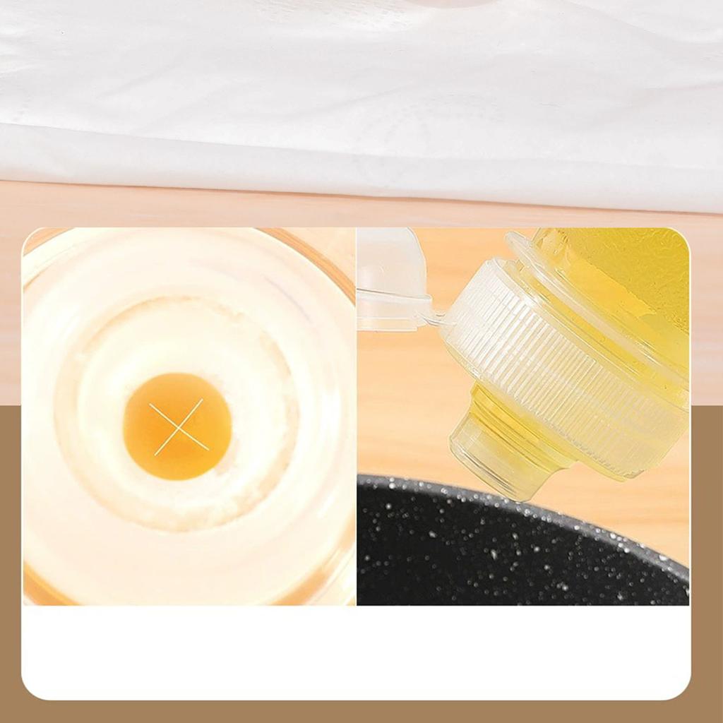 Squeeze Oil Dispenser Leakage Proof Multi Functional Cooking Oil Bottle for Kitchen Sauces Vinegars