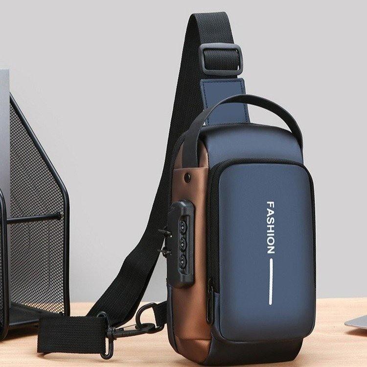 Small Version Men's Waist Packs Crossbody Chest Bag Lightweight Men's Small Pouch Anti-theft Design Men's Handbag Shoulder Bag