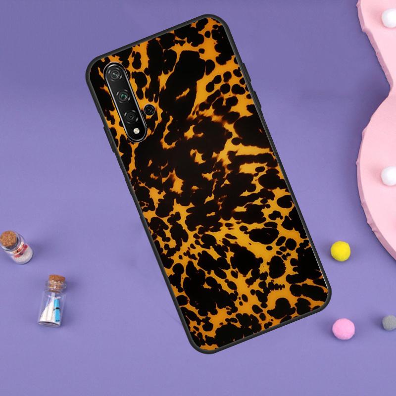 Tortoise Pattern Tortoiseshell For Huawei Nova 10 9 SE 3i 7i 8i 11i 12i Y60 Y61 Y70 Y72 Y73 Y90 Y91 P20 P30 P40 Lite Case