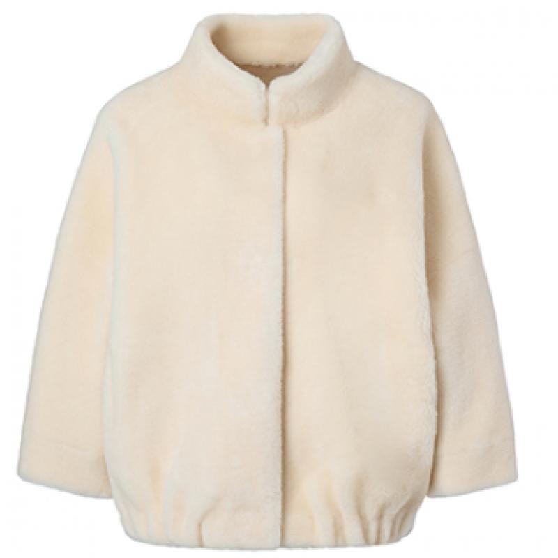 La Belle Shinyoung Fur Wool 100 Batwing Short Jacket Lb003jk