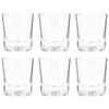 Toyo Sasaki Glass Whiskey Rock Hokuto Set of 7 Old Fashioned Made in Dishwasher Transparent Glasses, Glasses, Design, 210ml, 6, Glasses, Japan, Safe,