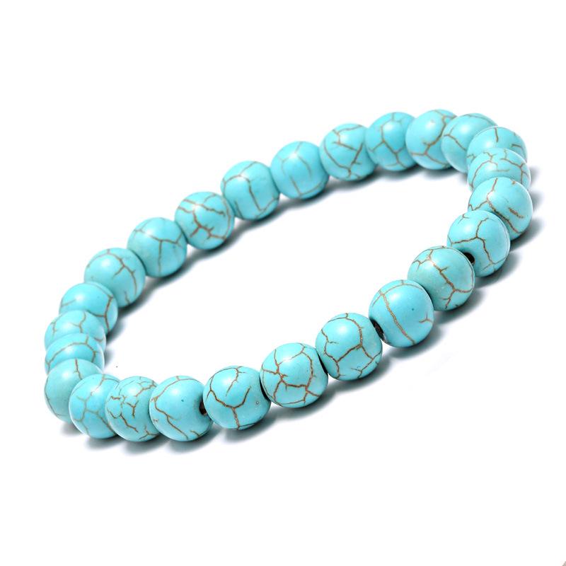 Seven-Color Natural Stone Bracelet with Tiger Eye, Red Agate, Lapis Lazuli, and Amethyst