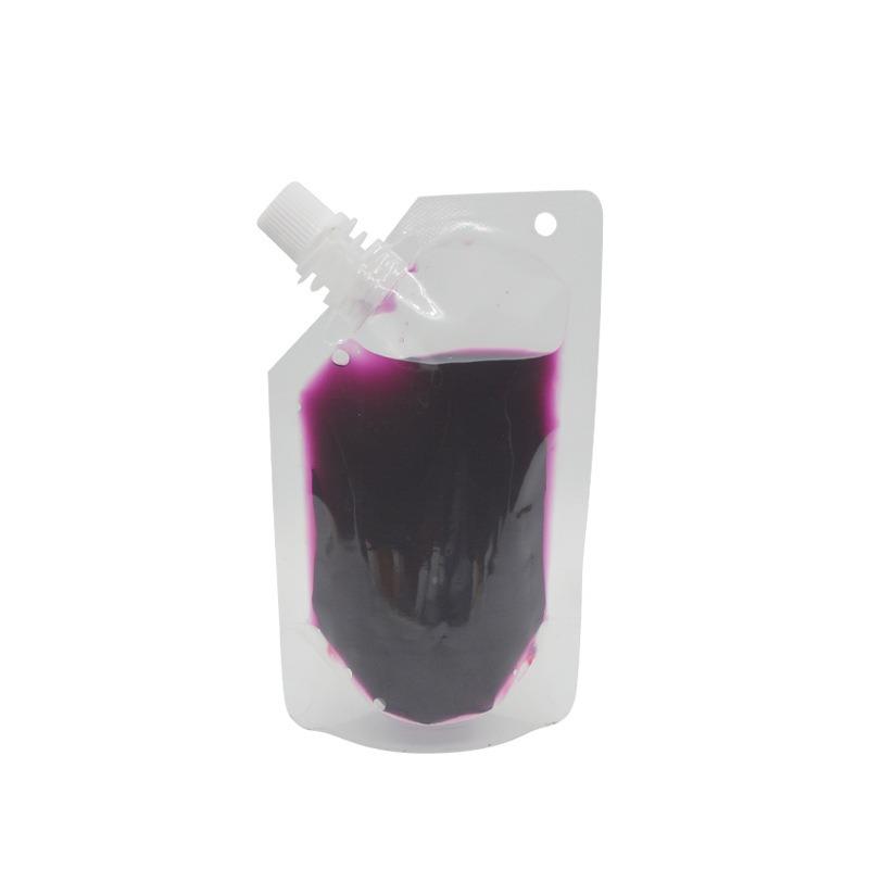 20PCS Beverage Self-supporting Mouthpiece Bag -- Liquid Juice Bag Soy Milk Drinking Bag Disposable Size Food Packaging Mouthpiece Bag
