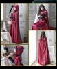 [Milky Time] Little Red Riding Hood Halloween Cosplay Costume, Long Dress with Cloak