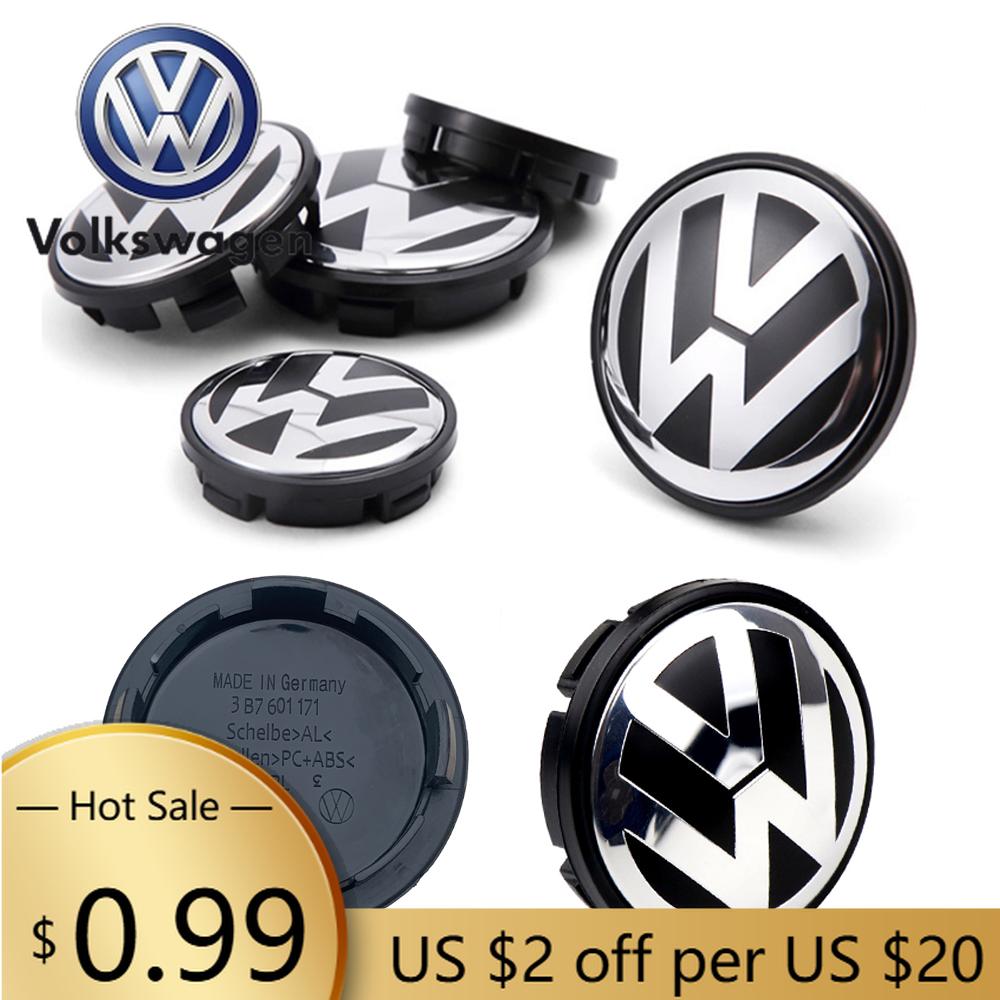 For VOLKSWAGEN VW 4pcs 55mm 56mm 65mm 70mm Car Wheel Center Caps Hubcap Cover for VW Volkswagen Jetta MK5 Golf Passat Styling 3B