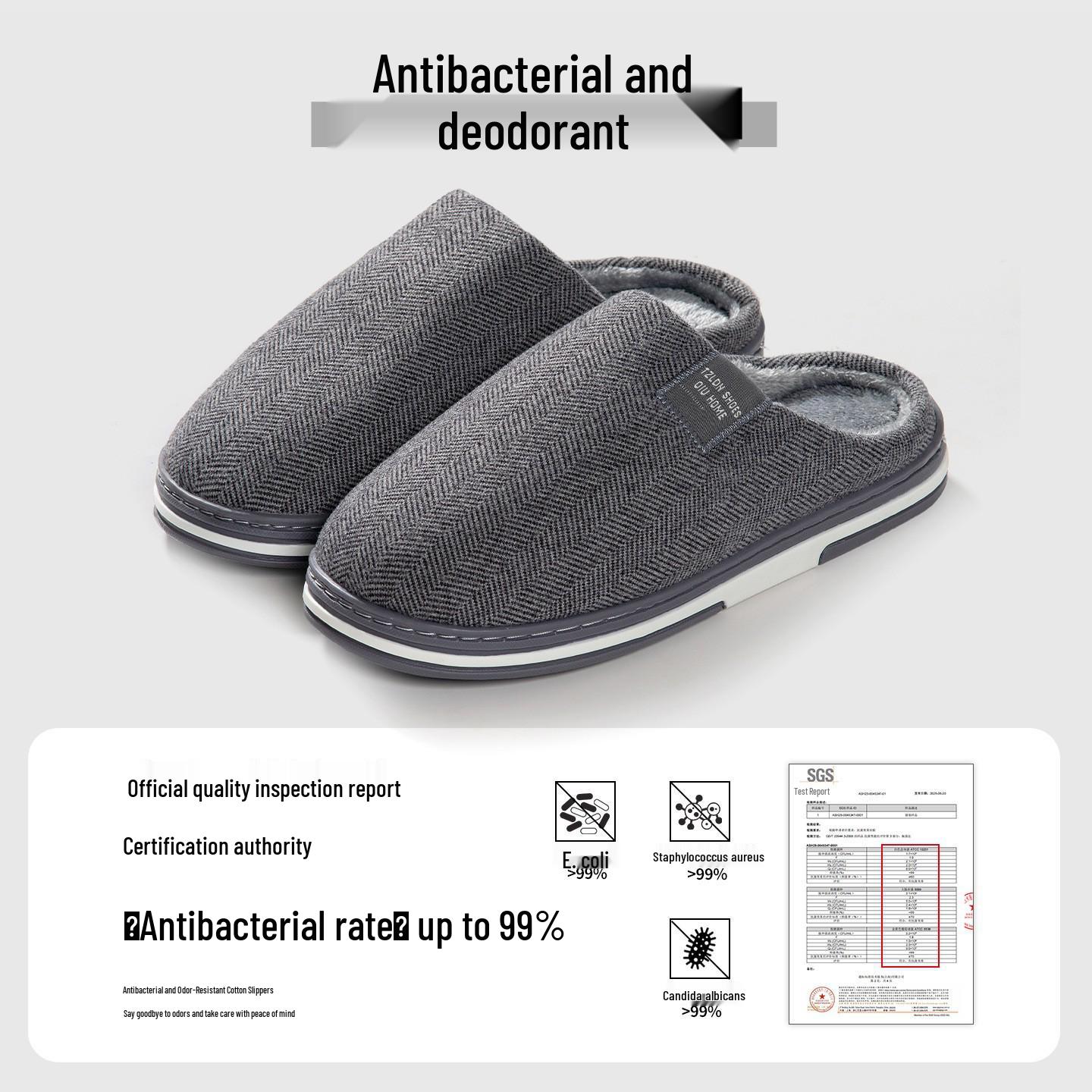 

Nordic Minimalist Winter Cotton Slippers: TPR Non-slip, Thickened Warmth for Men & Women, Ideal for Indoor Use 40-41 [Fit 39-40]