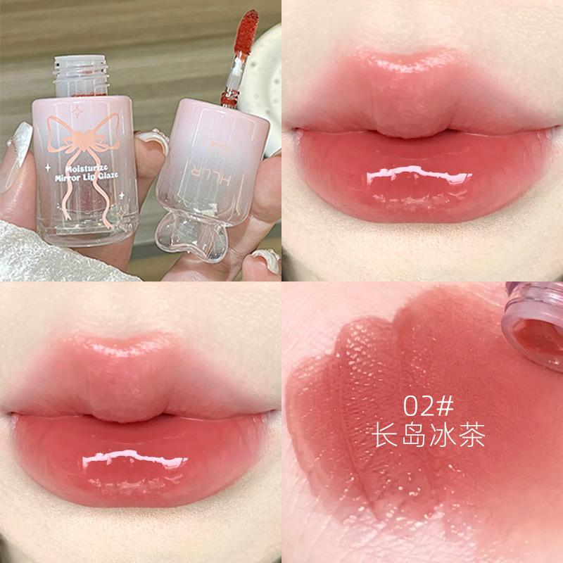 Hllr Mirror Water Gloss Lip Gloss Non Stick Long Lasting Moisturizing Lip Gloss