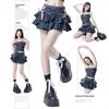 High Waist Pleated A-line Skirt - Cute, Fluffy, and Slimming for All Seasons
