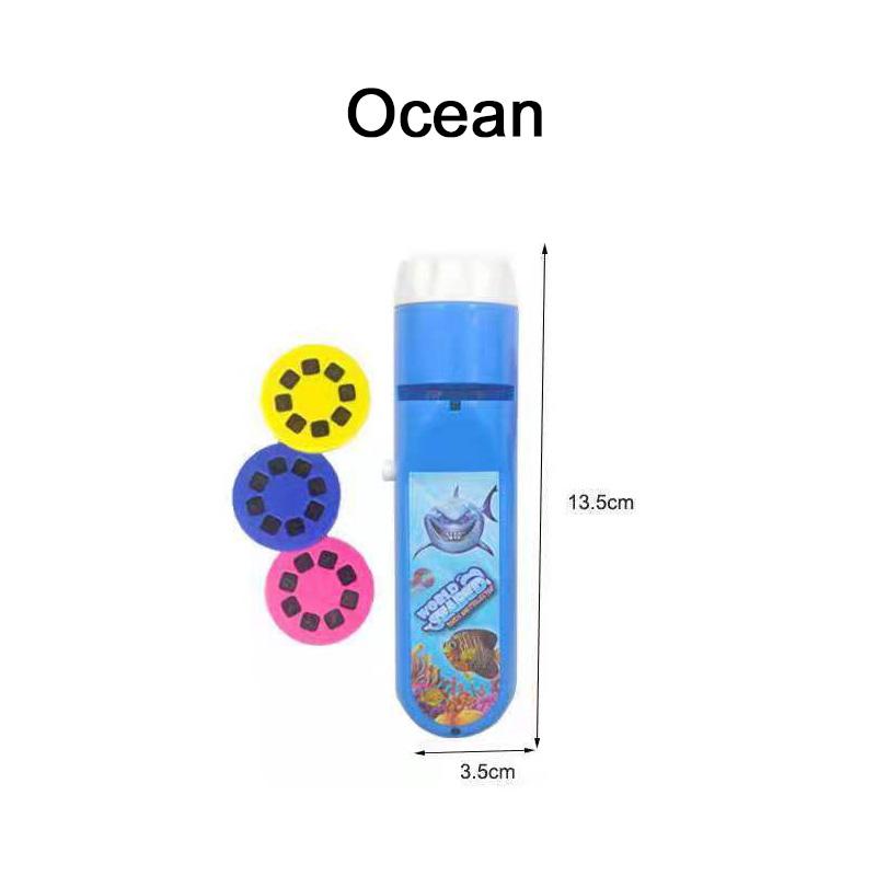 Projection Flashlight Projector Slide Story Bedtime Toy for Girl Boy Lamp Glowing Kids Glow Education Toy Xmas Gifts TMZ