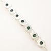 Green Onyx Gemstone 925 Sterling Silver Jewelry Handmade Adjustable Bracelet 9" RB-7-12