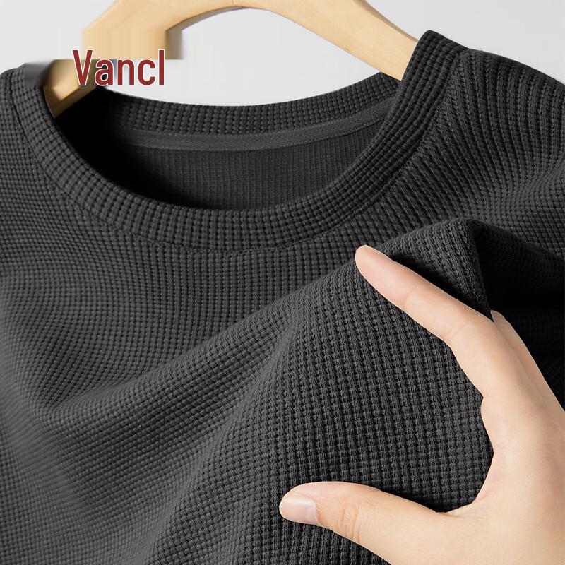 VANCL Men's Waffle Knit Short Sleeve T-Shirt