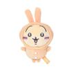 Cute Cartoon Self-mocking Bear And Bunny Plush Keychain Gift