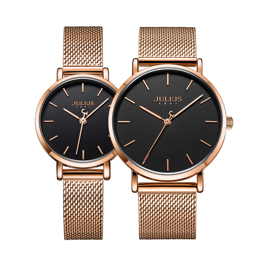 Jyullieoseu Ja-1164M/L Men'S And Women'S Classic Couple Metal Watch