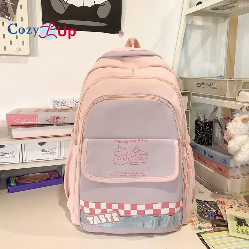 Милый рюкзак для девочек контрастного цвета — фото 9