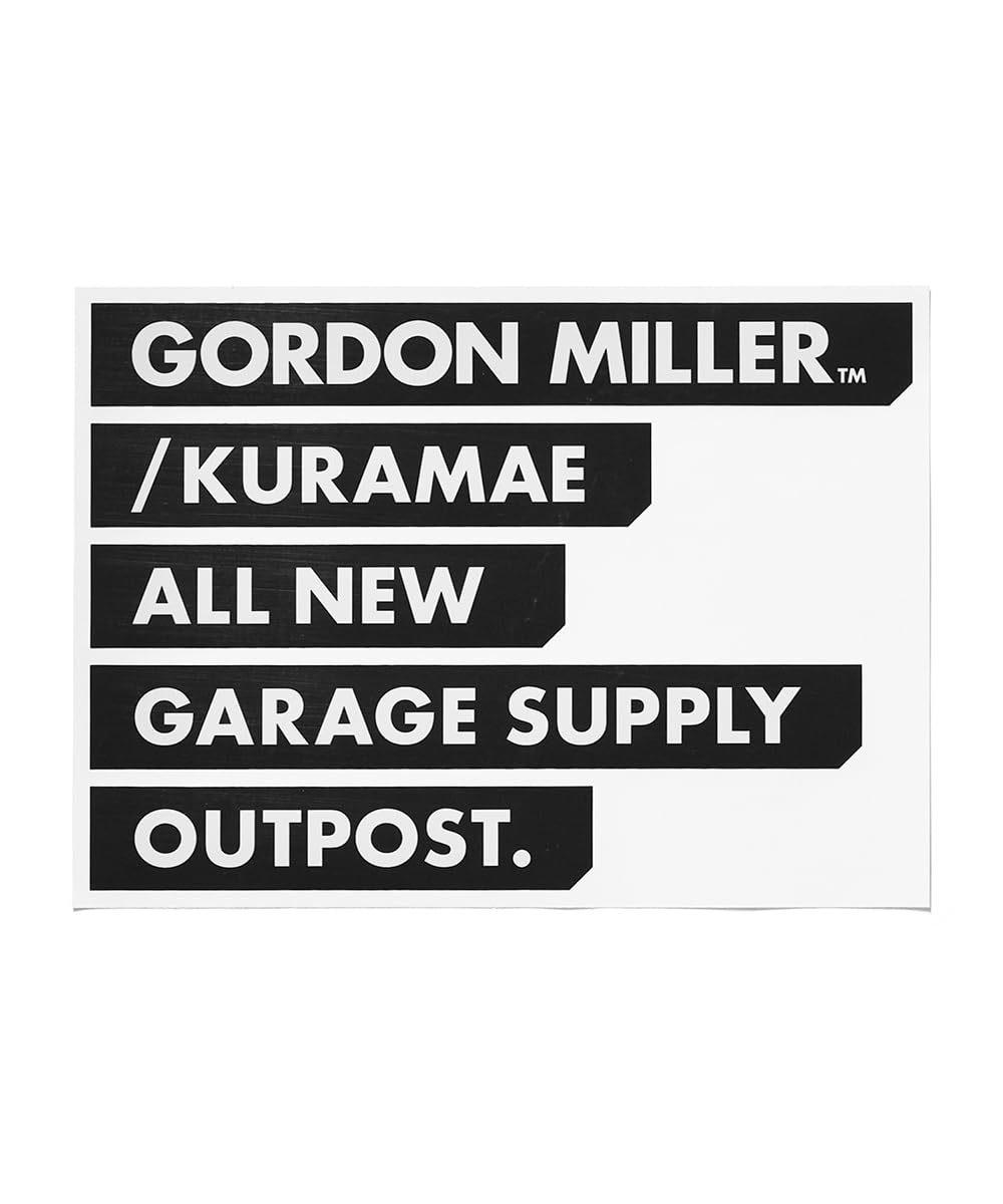 

GORDON MILLER Cut Sticker KURAMAE BAR 245x176 Black 1765507