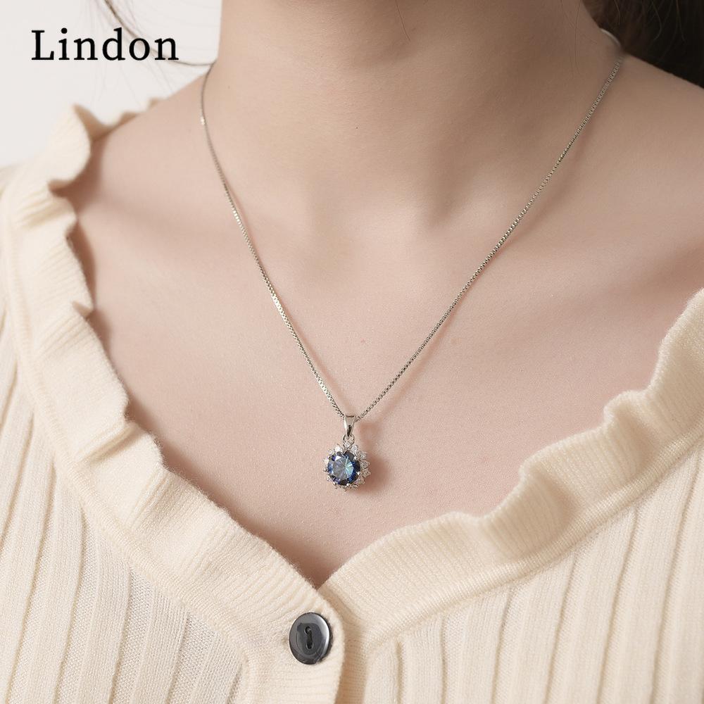 

Женское ожерелье Lindon, кулон из медного сплава, циркон, модный подарок
