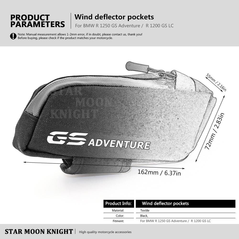 Pro BMW R1200GS R 1200 GS ADV LC R1250GS 2013- Vodotěsné tašky na kapotáž Uskladnění nářadí