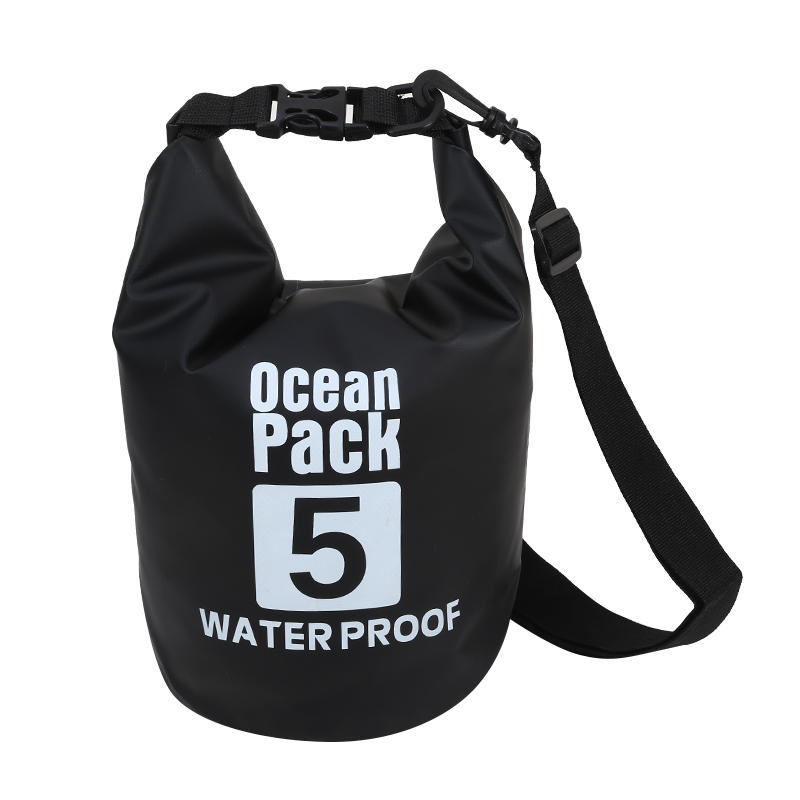 5L Heavey-Duty PVC Waterproof Dry Bag Sack Outdoor Floating Bucket Bag for Kayaking/Boating Fishing Rafting Swimming
