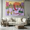 Ed, Edd N Eddy Wall Tapestry Aesthetic Wall Hanging Printed Fabric Blanket Decorative Tapestries for Bedroom Living Room Home Decor