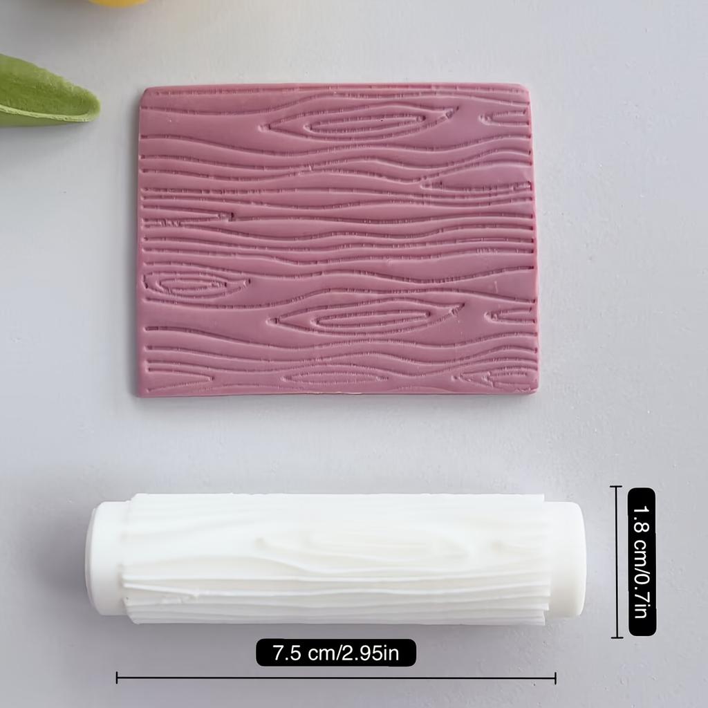 DIY Soft Clay Earring Mold Hand Embossing Roller for Creative Clay Jewelry Crafts Textured Handmade Tool YG347