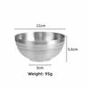 Round Shape Double Layer Insulated Bowls 304 Stainless Steel Soup Bowls  Kitchen Dining