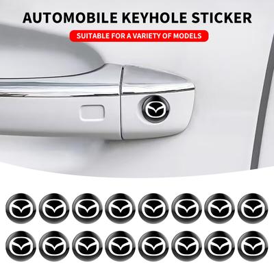 New 3D Car Interior Decorative Stickers Key Badge Steering Wheel Decoration Stickers For2 DE DJ