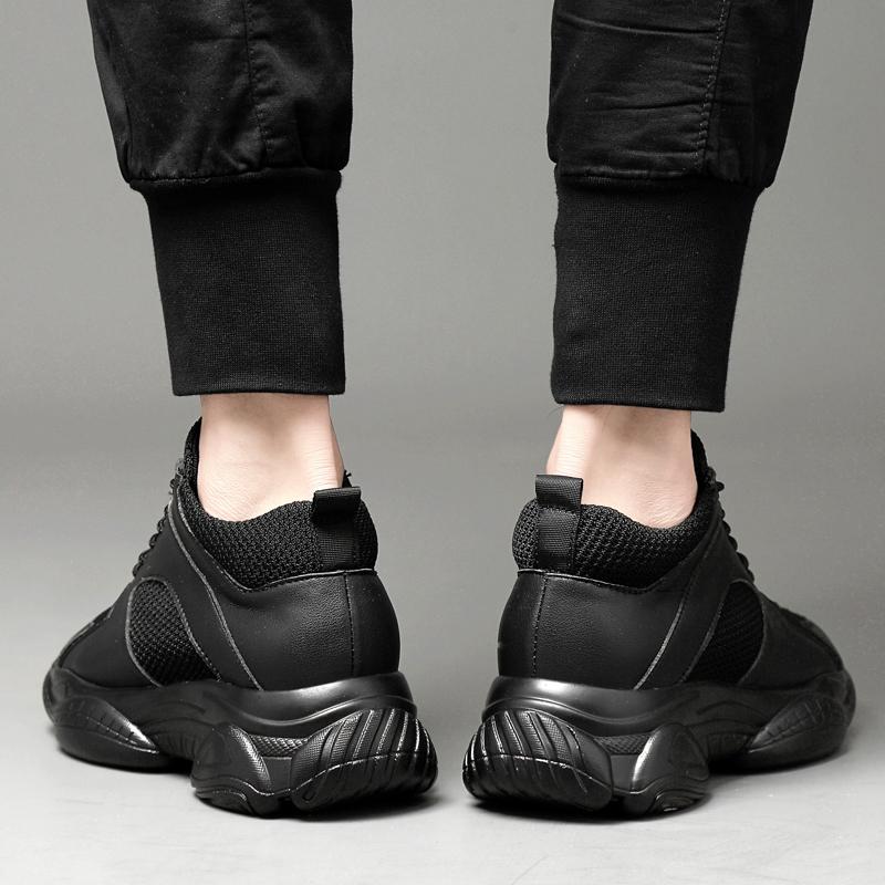 Plateau 6cm 8cm Herren Schuhe mit Absatzerhöhung Sportliche Freizeitsneaker Low Cut Schuhe zur Höhenvergrößerung Unsichtbarer Mann Größer Machende Flats