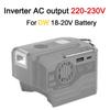 200W Tragbarer Wechselrichter für Dewalt für Makita/Bosch/Milwaukee/ Ryobi 18V Akku Modifizierte Sinuswelle Netzteil mit USB