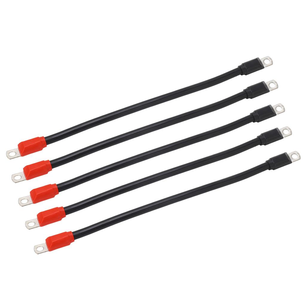 5pcs Golf Cart Battery Cables PVC Sheath Battery Cables 4 Gauge Replacement for Club Car DS 36V 48V Golf Cart
