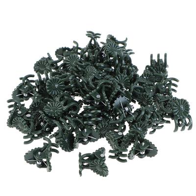 50 Stück Pflanzen-Fix-Clips, Orchideen-Stiel-Ranken-Stützblumen, gebundene Zweig-Klemmung