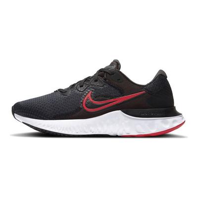 Renew Run 2 Spliced Casual Mesh Fabric Shock Absorption Non-Slip Wear-Resistant Low-Top Marathon Running Shoes Men Sneakers Black Red CU3504-001